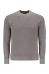 Rakkì Ribbed Crew-neck Sweater In Gray
