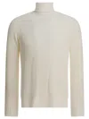 Rakkì Turtleneck Ribbed Sweater In White