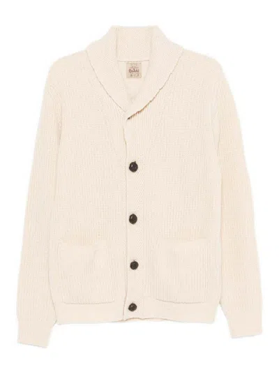 Rakkì Renegade Knit Cardigan With Buttons In Cream