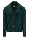 Rakkì Rakki Shawl Neck Cardigan In Green