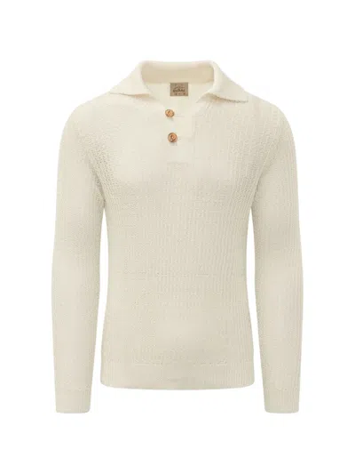 Rakkì Shelby Button-placket Polo Shirt In Neutral