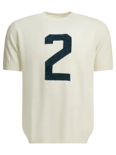 Rakkì "steve Mc Queen" Crewneck T Shirt In White