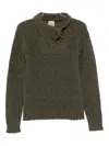 Rakkì Johnson Button-fastening Sweater In Green