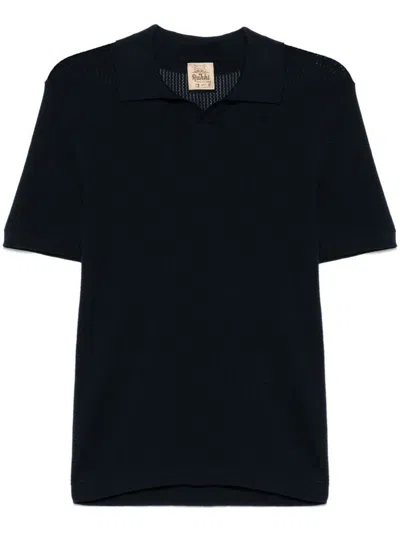 Rakkì Navy Blue Cotton Polo Shirt