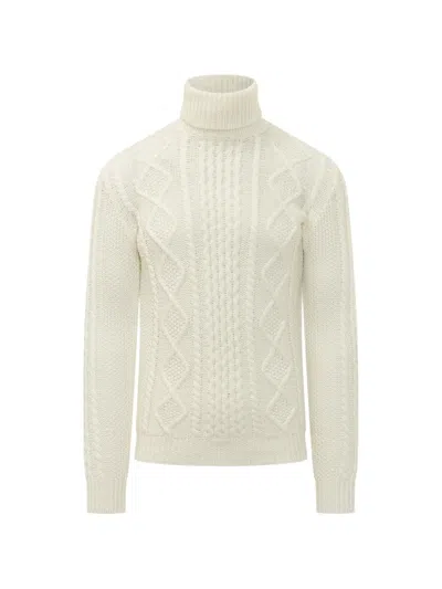 Rakkì The King Cool Roll-neck Sweater In White