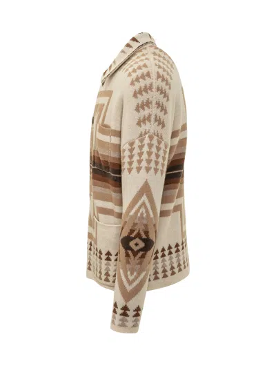 Rakkì Rakki Tribal-inspired Overshirt In Avorio
