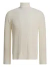 Rakkì Turtleneck Ribbed Sweater In Neutral
