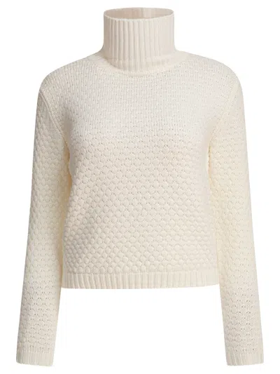 Rakkì Rakki White Merino Wool Knitwear