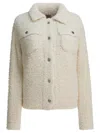 Rakkì Wool Blend Overshirt Jacket Jackets And Coats White In White