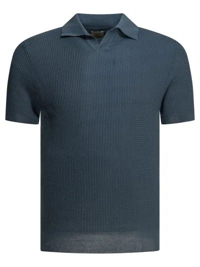 Rakkì “mercedes 300”无扣 Polo 衫 In Blue