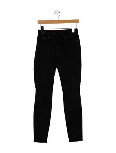 Pre-owned Raleigh Denim Skinny Jeans In Black