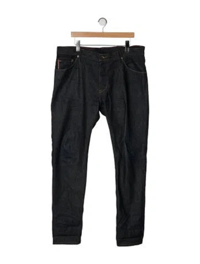 Pre-owned Raleigh Denim Skinny Jeans In Blue