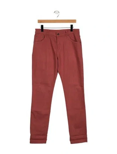 Pre-owned Raleigh Denim Slim Fit Jeans In Red