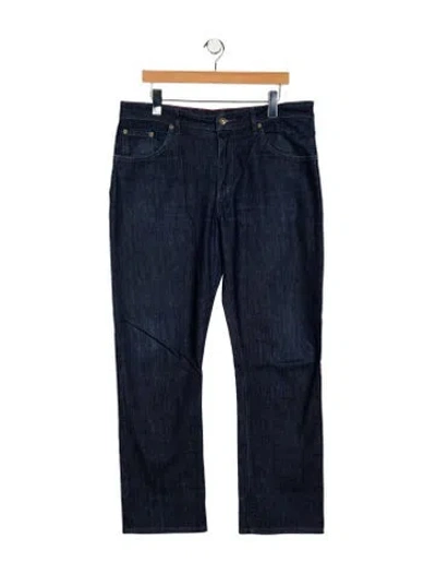 Pre-owned Raleigh Denim Straight-leg Jeans In Blue