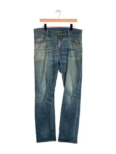 Pre-owned Raleigh Denim Straight-leg Jeans In Blue