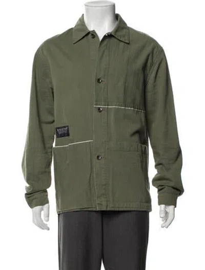 Pre-owned Raleigh Denim Trucker Jacket In Green