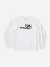 Rally Club Men's Long Sleeve Graphic T Shirt In White In White
