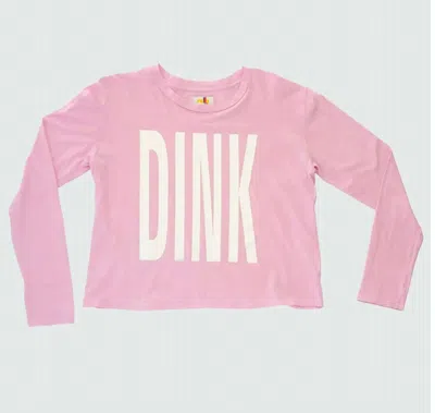 Rally Club Women's Etheline Dink Cropped Long Sleeve Tee In Pink