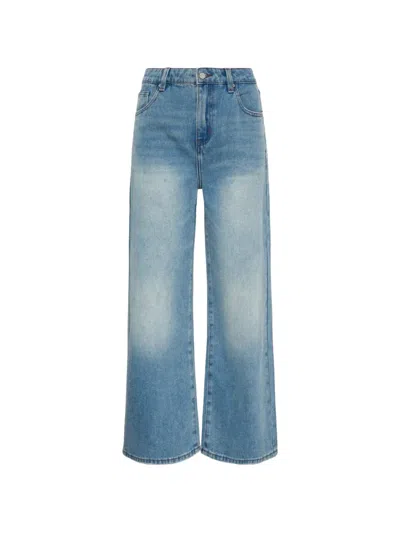 Rally Movement Faded-effect Baggy Jeans In Blue