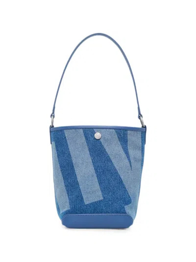Rally Movement Mini Rally The Bag Logo-print Bucket Bag In Blue