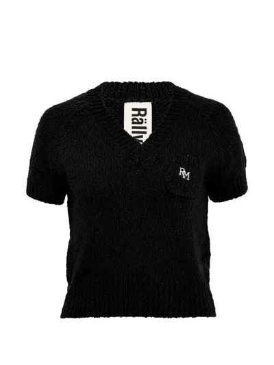 Rally Movement Rm V-neck Sweater In Black
