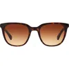 Ralph 51mm Gradient Rectangle Sunglasses In Brown