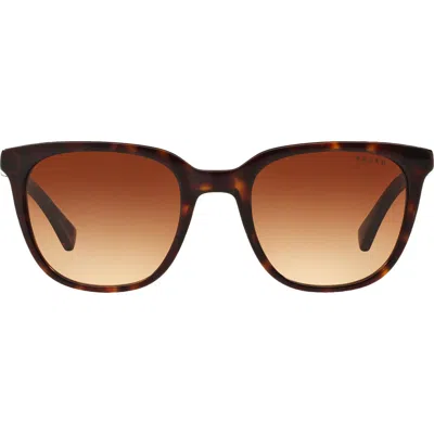 Ralph 51mm Gradient Rectangle Sunglasses In Brown