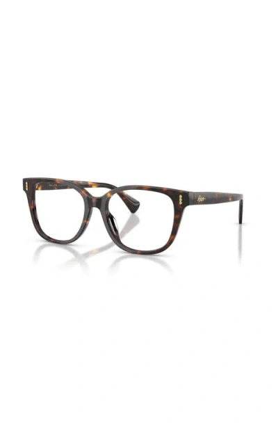 Ralph 52mm Square Optical Glasses In Brown
