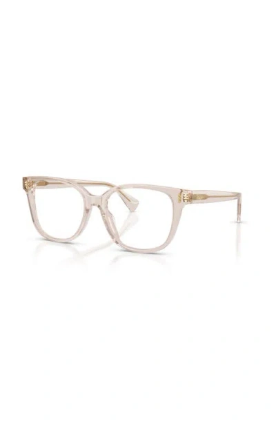 Ralph 52mm Square Optical Glasses In Orange