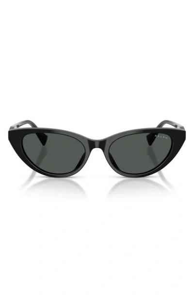 Ralph 53mm Gradient Cat Eye Sunglasses In Black