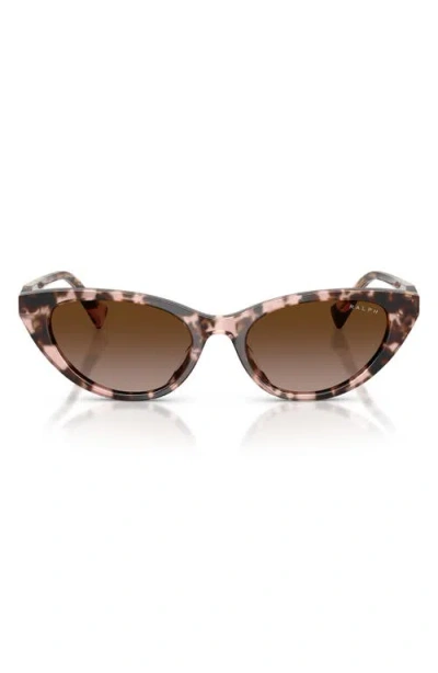 Ralph 53mm Gradient Cat Eye Sunglasses In Green