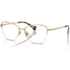 Ralph 53mm Irregular Optical Glasses In Gold