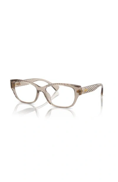 Ralph 53mm Oval Optical Glasses In Neutral