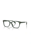 Ralph 53mm Rectangle Optical Glasses In Black