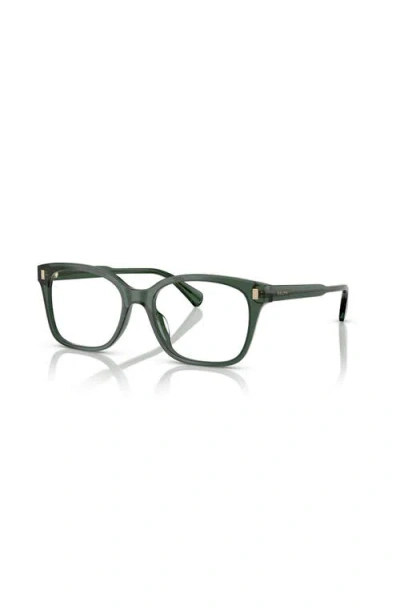 Ralph 53mm Rectangle Optical Glasses In Black