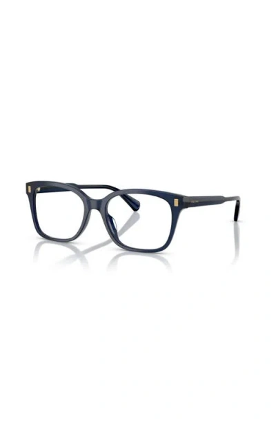 Ralph 53mm Rectangle Optical Glasses In Black