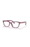 Ralph 53mm Rectangle Optical Glasses In Brown