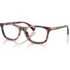 Ralph 53mm Rectangle Optical Glasses In Brown
