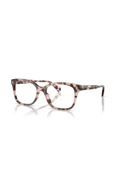 Ralph 53mm Rectangle Optical Glasses In Pink