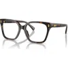 Ralph 53mm Square Optical Glasses In Brown