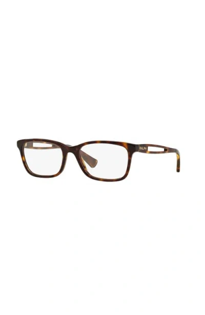 Ralph 53mm Square Optical Glasses In Brown