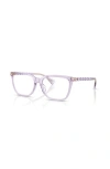 Ralph 54mm Butterfly Optical Glasses In Purple