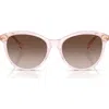 Ralph 54mm Gradient Round Sunglasses In Pink