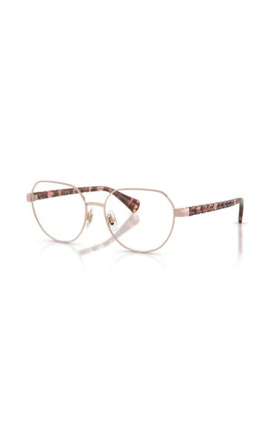 Ralph 54mm Irregular Optical Glasses In Gold