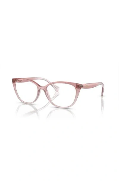 Ralph 55mm Cat Eye Optical Glasses In Pink