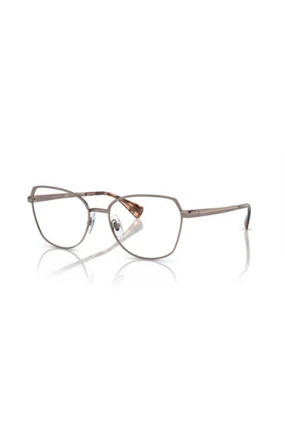 Ralph 55mm Irregular Optical Glasses In Brown