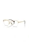 Ralph 55mm Irregular Optical Glasses In Gold