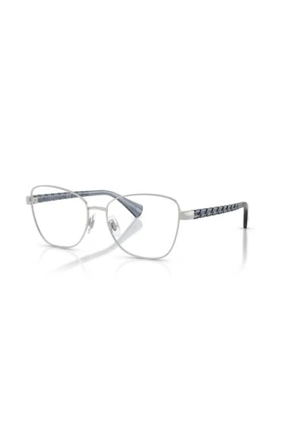 Ralph 55mm Irregular Optical Glasses In Metallic