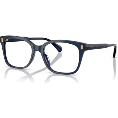 Ralph 55mm Rectangle Optical Glasses In Black