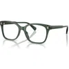 Ralph 55mm Rectangle Optical Glasses In Green